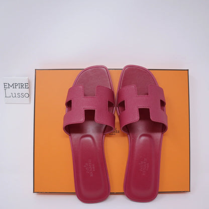H-Strap Flat Leather Sandals