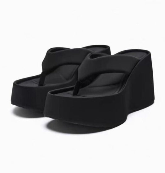 Platform Wedge Thong Sandals