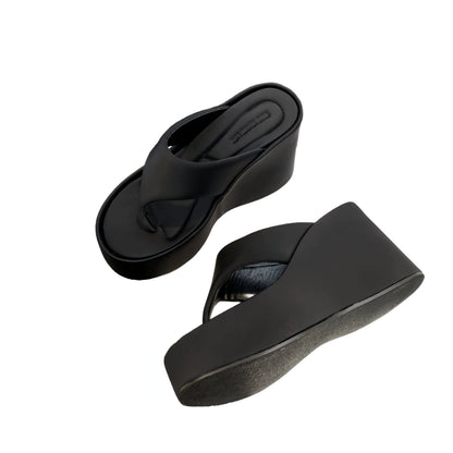 Platform Wedge Thong Sandals