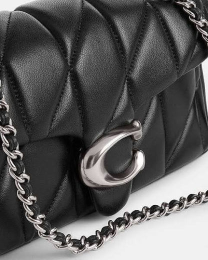 Crystal Slide Sandals & Quilted Crossbody Bag Set