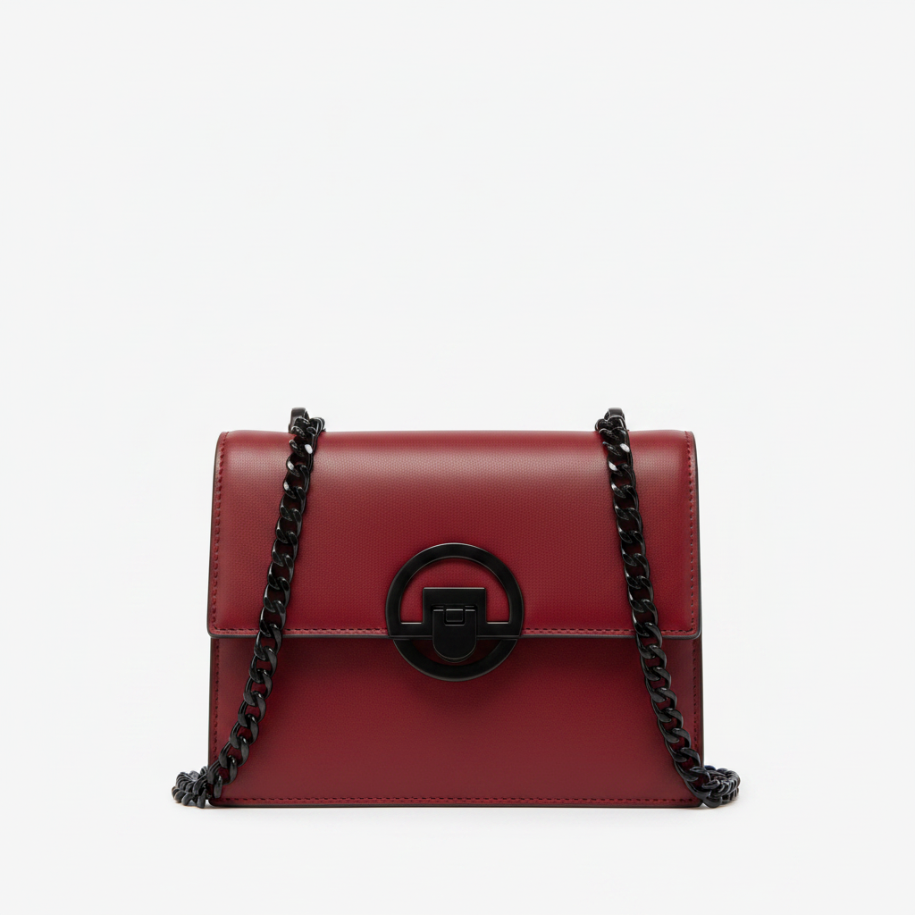 Mini Chain Crossbody Bag – Red