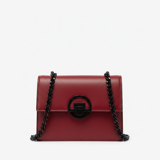 Mini Chain Crossbody Bag – Red