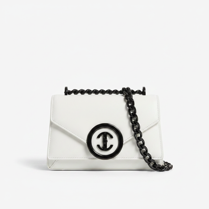 Mini Chain Crossbody Bag – White