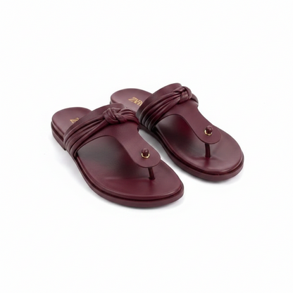 Knotted Thong Flat Sandals